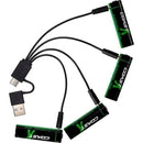 Coast Lithhium Ion USB-C Built-In Rechargeable AA4 Batteries (4 x Batteries)