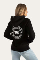 Ringers Western Women's Signature Bull Pullover Hoodie - Black/White