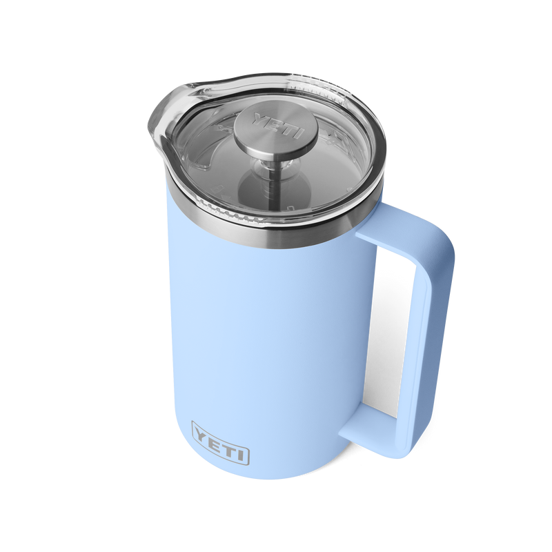 Yeti Rambler 34oz (1L) Coffee French Press - Big Sky Blue