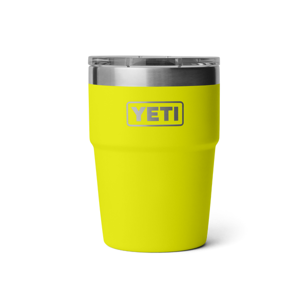 Yeti Rambler 16oz (473ml) Stackable Cup with Magslider Lid - Firefly Yellow