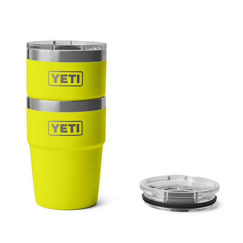 Yeti Rambler 16oz (473ml) Stackable Cup with Magslider Lid - Firefly Yellow
