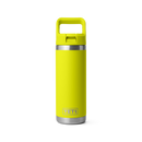 Yeti Rambler 18oz (532ml) Straw Bottle with Colour-Matched Straw Cap Lid - Firefly Yellow