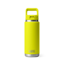 Yeti Rambler 26oz (769ml) Straw Bottle with Colour-Matched Straw Cap Lid - Firefly Yellow