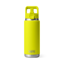 Yeti Rambler 26oz (769ml) Straw Bottle with Colour-Matched Straw Cap Lid - Firefly Yellow