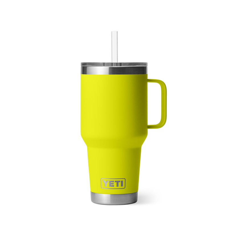 Yeti Rambler 35oz (1L) Straw Mug - Firefly Yellow