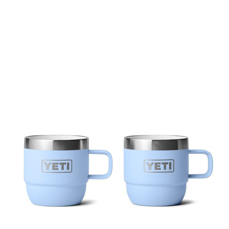 Yeti Rambler 6oz (177ml) Stackable Mugs 2 Pack - Big Sky Blue