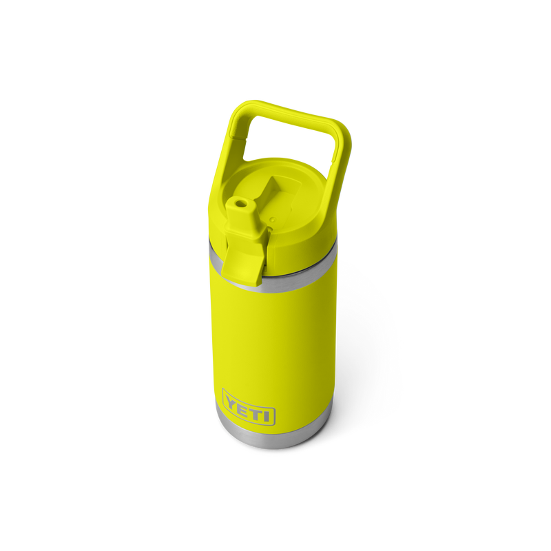 Yeti Rambler Junior 12oz (354ml) Insulated Kids Water Bottle with Colour-Matched Straw Lid - Firefly Yellow