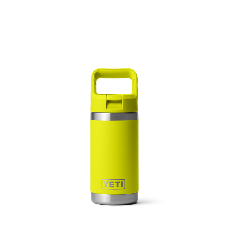 Yeti Rambler Junior 12oz (354ml) Insulated Kids Water Bottle with Colour-Matched Straw Lid - Firefly Yellow