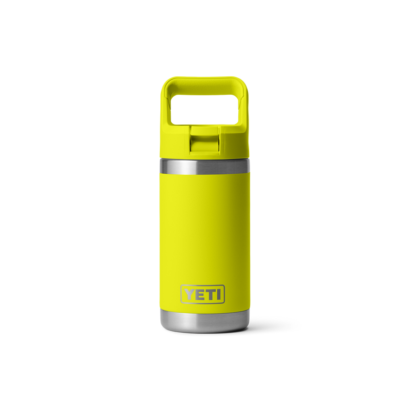 Yeti Rambler Junior 12oz (354ml) Insulated Kids Water Bottle with Colour-Matched Straw Lid - Firefly Yellow