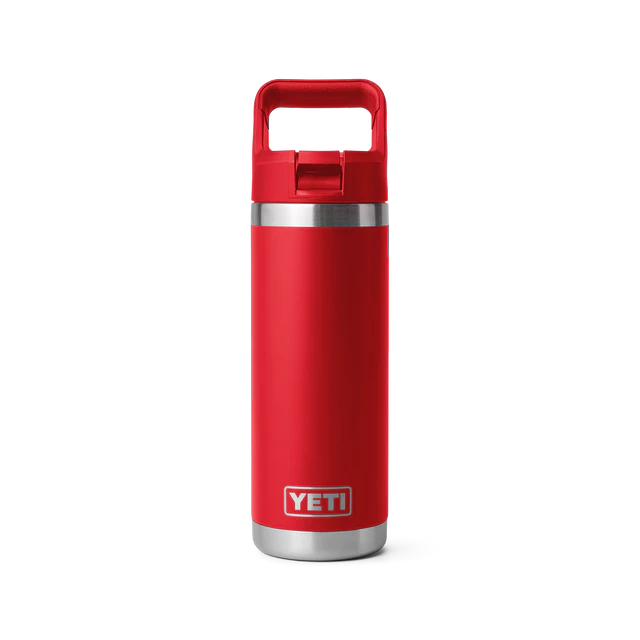 Yeti Rambler 18oz Straw Bottle with Colour-matched Straw Cap (532ml) - Variety of Colours Available