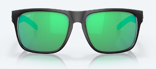 Cost Sunglasses Spearo XL Matte Black Frame - Green Mirror Polarised Glass