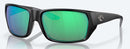 Costa Del Mar Tail Fin Sunglasses - Green Mirror Polarised Lens with Matte Black Frame