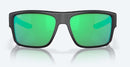 Costa Del Mar Taxman Sunglasses - Green Mirror Polarised Lens with Matte Black Frame