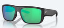 Costa Del Mar Taxman Sunglasses - Green Mirror Polarised Lens with Matte Black Frame