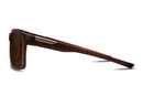 Liive Vision Tazer Sunglasses - Beer XTAL Frame with Polarized Brown Lens