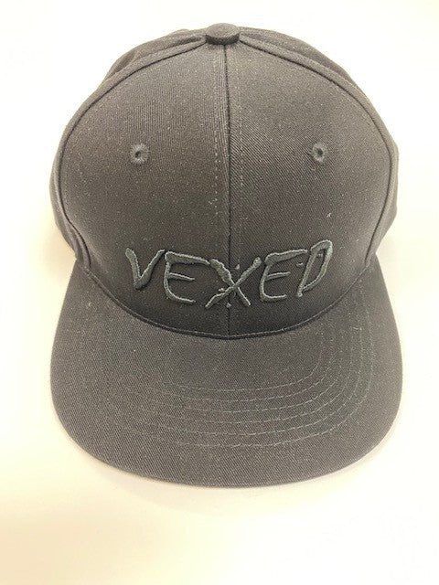 Vexed Hat Black/Black Logo - Flat Brim