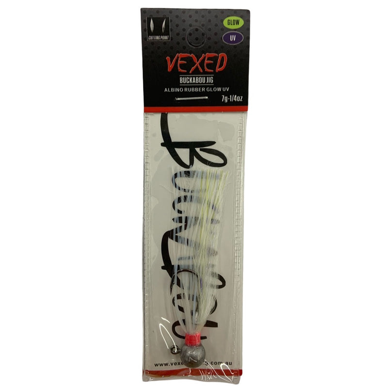 Vexed Buckabou Jig 5g (AR) - Albino Rubber Glow UV