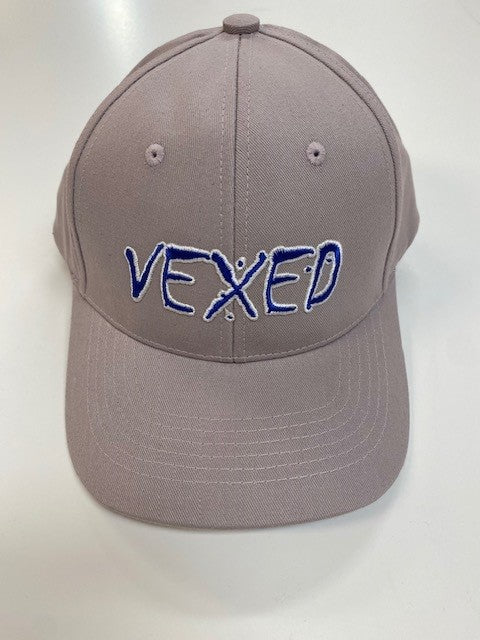 Vexed Hat Grey/Blue Logo - Peaked Brim