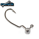 Force Lures & Tackle Weedless Jig Heads Unpainted Hook Size 2 (Assorted Weights)