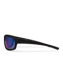 Liive Vision Tuna Sunglasses - Matt Black Frame with Polarised Green Mirror Lens
