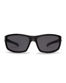 Liive Vision Tuna Sunglasses - Matt Black Xtal Frame with Polarised Smoke Lens