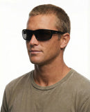 Liive Vision Tuna Sunglasses - Matt Black Xtal Frame with Polarised Smoke Lens