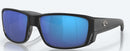 Costa Del Mar Tuna Alley Pro Sunglasses - Blue Mirror Polarised Lens with Matte Black Frame