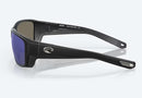Costa Del Mar Tuna Alley Pro Sunglasses - Blue Mirror Polarised Lens with Matte Black Frame