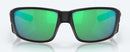 Costa Del Mar Tuna Alley Sunglasses - Green Mirror Polarised Lens with Pro Matte Black Frame