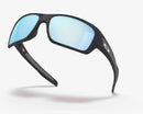 Oakley Turbine Sunglasses - Prizm Deep Water Polarised Lenses with Matte Black Camo Frame