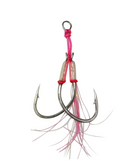 Vexed Twin Flashy Slow Assist Pink Glow 3pce - (Assorted Hook Sizes)