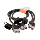 Voltflow 12V Anderson Style Plug One To Two Plugs with Covers