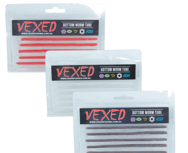 Vexed Bottom Worm Tube 130mm (Assorted Colours)