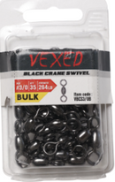 Vexed Black Crane Swivels (Bulk Pack) - Variety of Sizes Available