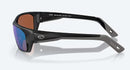 Costa Del Mar White Tip Pro Sunglasses - Green Mirror Polarised Lens with Matte Black Frame