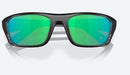 Costa Del Mar White Tip Pro Sunglasses - Green Mirror Polarised Lens with Matte Black Frame