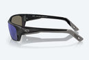 Costa Del Mar White Tip Pro Sunglasses - Blue Mirror Polarised Lens with Matte Black Frame