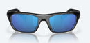 Costa Del Mar White Tip Pro Sunglasses - Blue Mirror Polarised Lens with Matte Black Frame