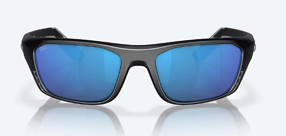 Costa Sunglasses White Tip Pro Matte Black Frame - Blue Mirror Polarised Lens