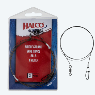 Halco Single Strand Wire Trace Kits 105lb 5pce