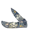 Blade Runner 8.9cm Folding Knife with Wolf Graphics