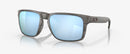 Oakley Holbrook XL Sunglasses - Prizm Deep Water Polarised Lenses with Woodgrain Frame
