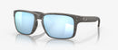 Oakley Holbrook Sunglasses - Prizm Deep Water Polarised Lenses with Woodgrain Frame