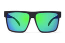 Liive Vision Wrath Sunglasses - Matt Black Frame with Blue/Green Mirror Polarised Lens