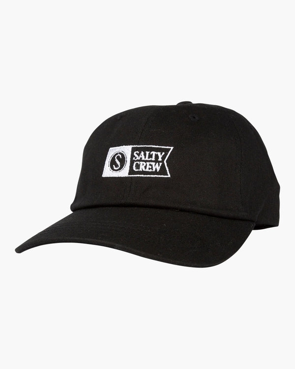 Salty Crew Alpha Dad 6 Panel Cap Hat - Black