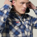 Hard Yakka Men's Quilted Flannel Hooded Shacket - Urban Surf