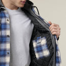 Hard Yakka Men's Quilted Flannel Hooded Shacket - Urban Surf