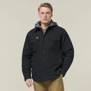 Hard Yakka Men's Quilted Solid Shacket - Black