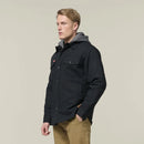 Hard Yakka Men's Quilted Solid Shacket - Black