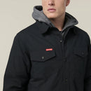 Hard Yakka Men's Quilted Solid Shacket - Black